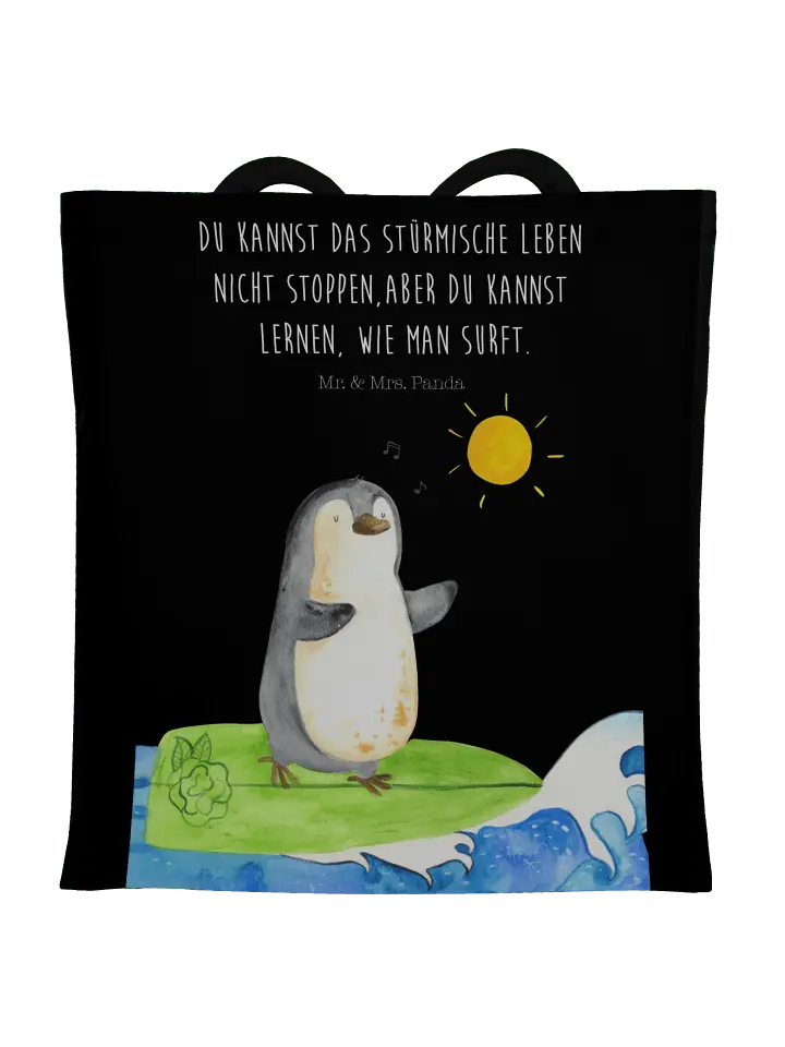 

Сумка для переноски Mr & Mrs Panda Pinguin Surfer, черный