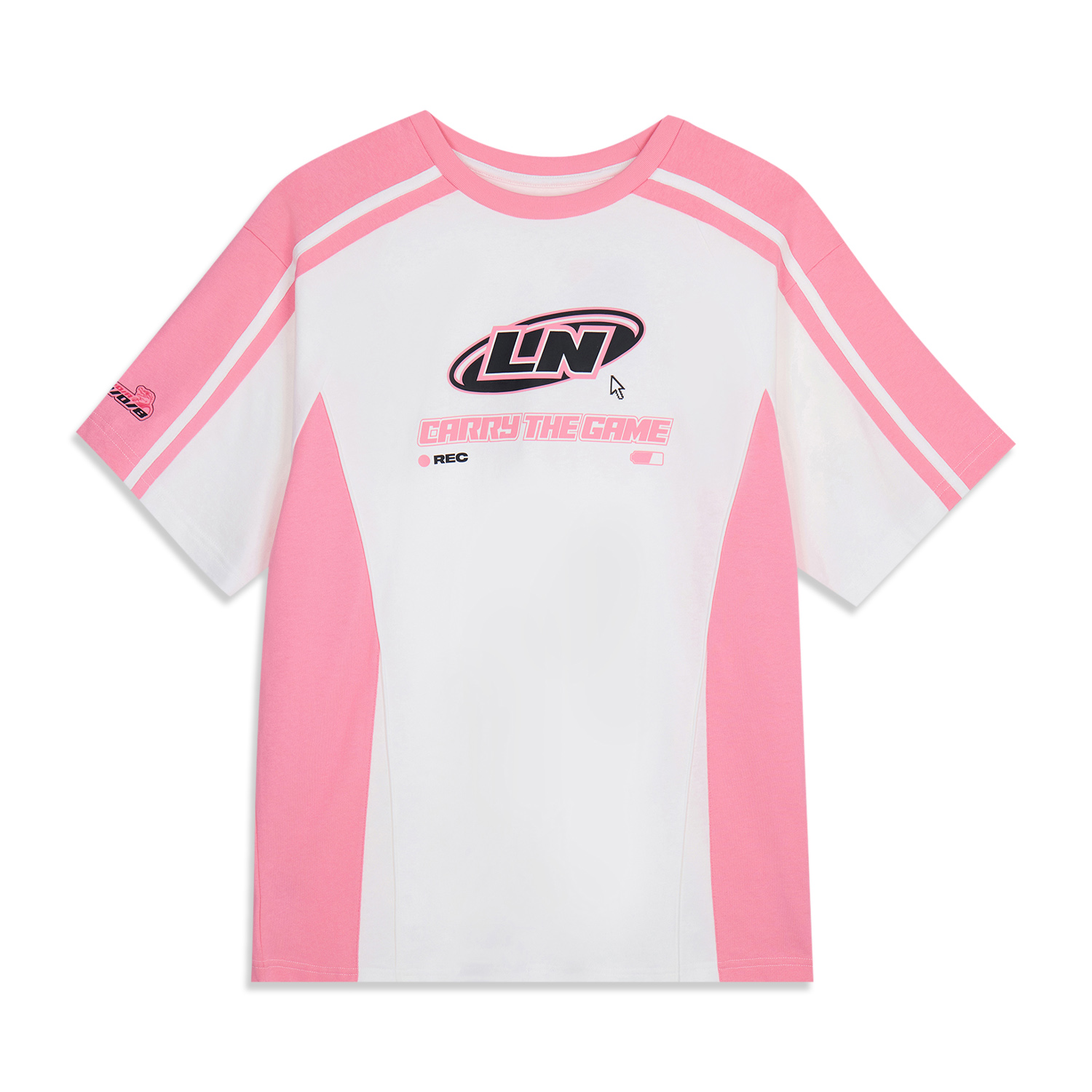

LINING Футболка Unisex League of Legends Sports Life Collection Ivory/Morning Light Pink, Розовый, LINING Футболка Unisex League of Legends Sports Life Collection Ivory/Morning Light Pink