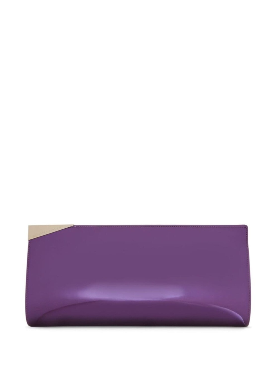 

Giuseppe Zanotti Armide metallic clutch bag, фиолетовый