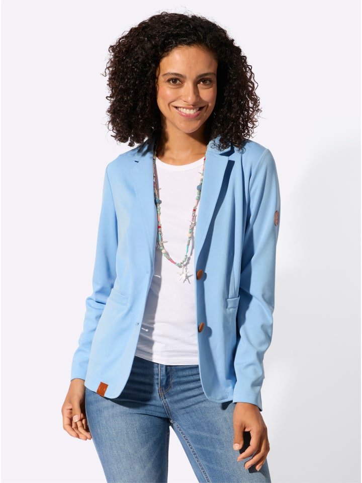 

WITT WEIDEN Джерсийский пиджак ледяного синего цвета