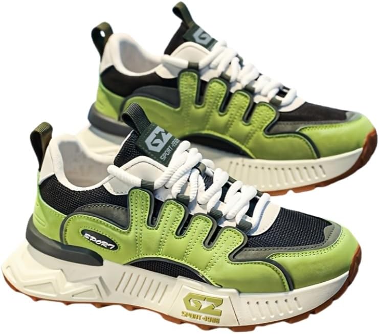 

Мужские дышащие, легкие, повседневные спортивные кроссовки модного дизайна Clolinde, зеленый