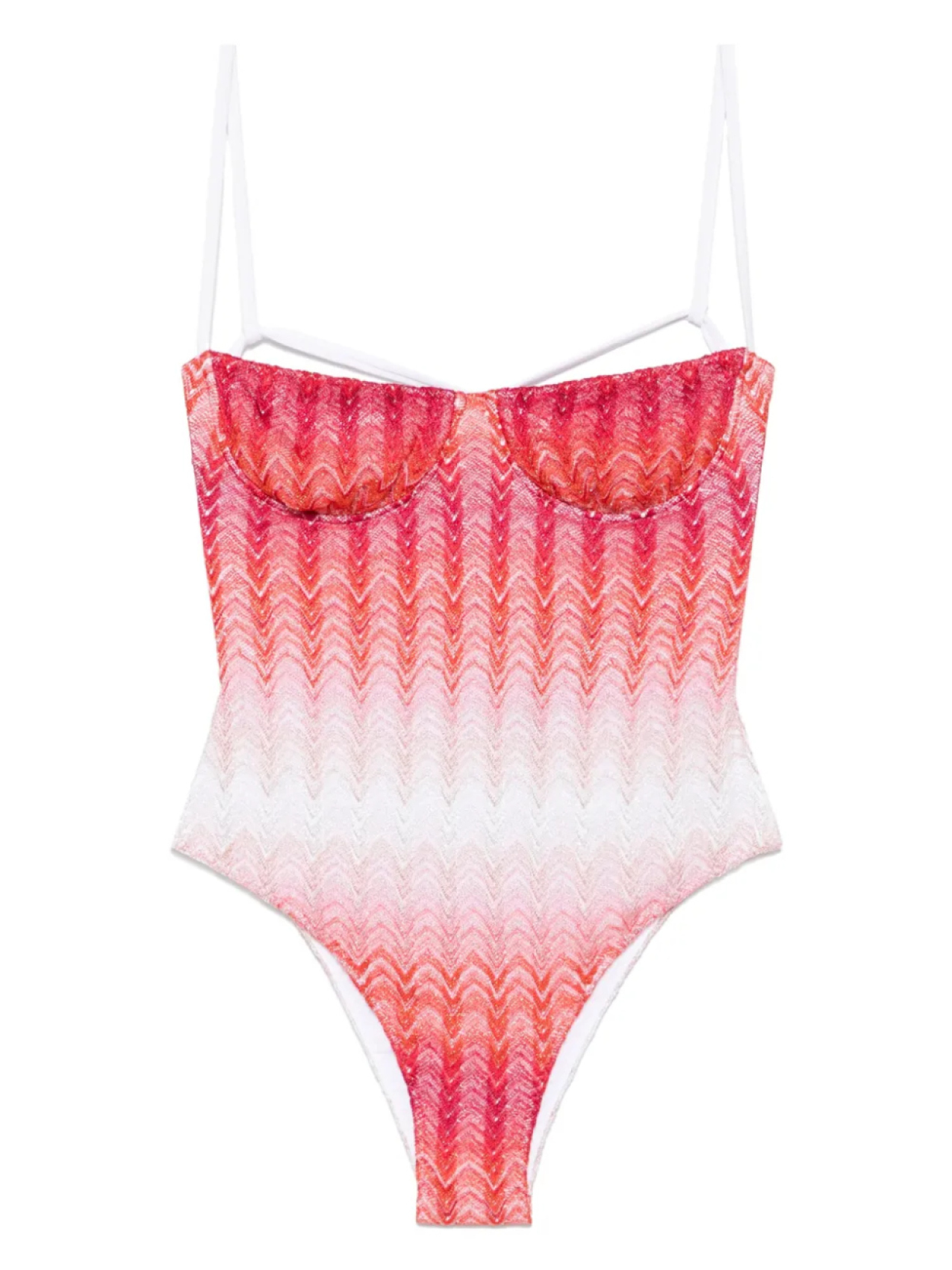

Купальник Missoni с чашечками на косточках, красный