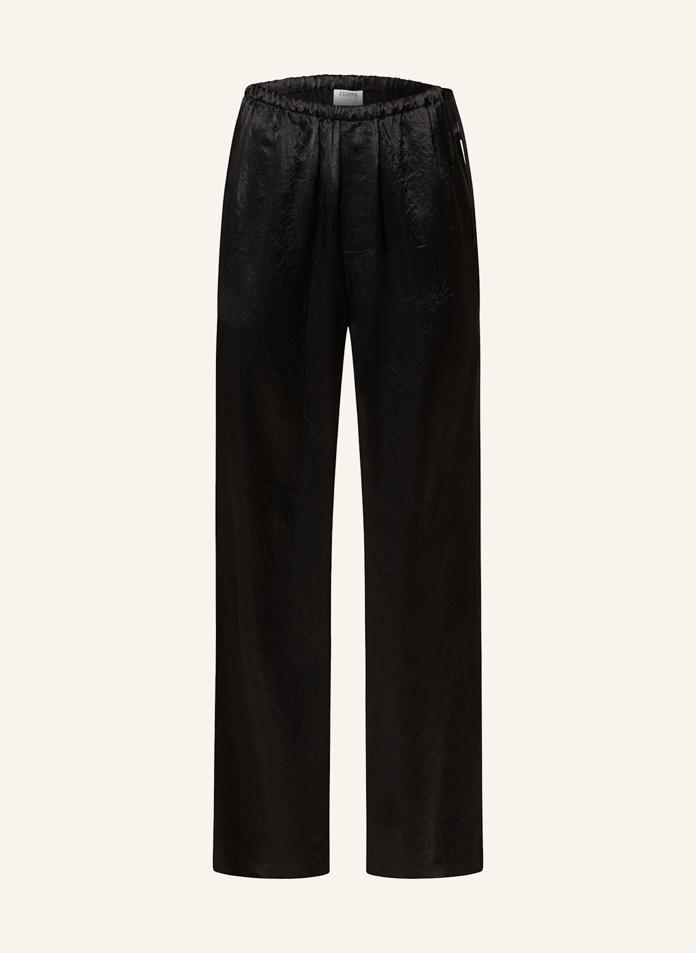 

Брюки Марлен из атласа Filippa K, черный