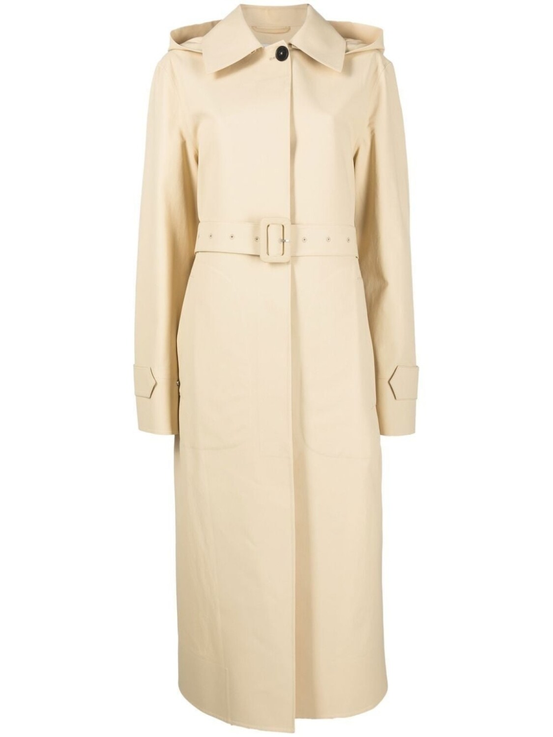 

Jil Sander тренч с капюшоном, нейтральный цвет