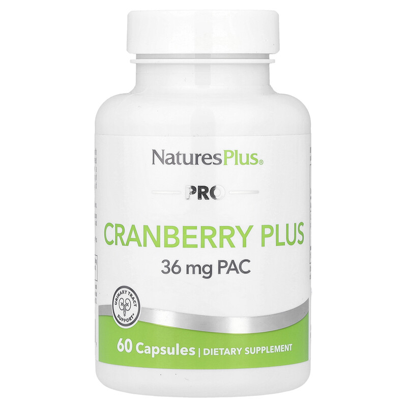 

NaturesPlus, PRO Cranberry Plus, 350 мг, 60 капсул