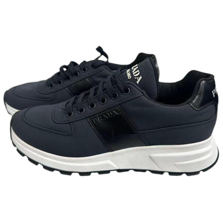 PRADA Низкие повседневные кроссовки Men's Navy Blue — фото 3