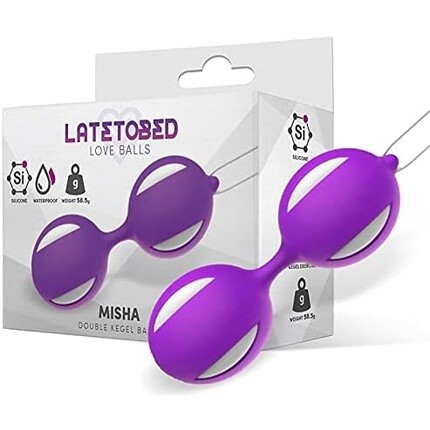

LATETOBED Misha Kegel Ball Двойной силиконовый фиолетовый