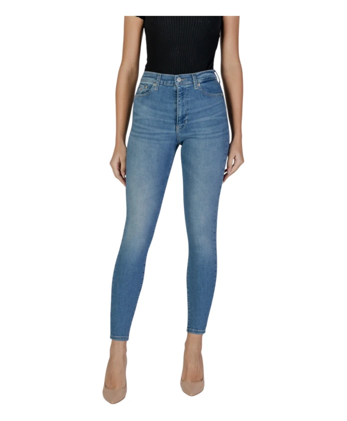 

Классические узкие джинсы с высокой посадкой Tommy Jeans, синий