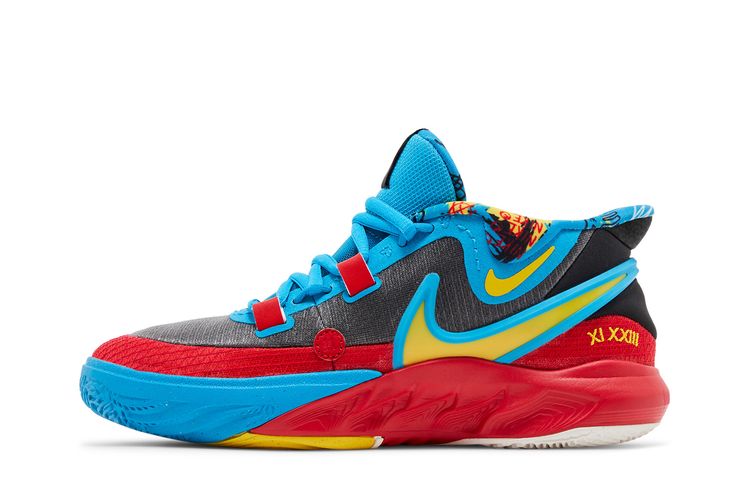 Кроссовки Kyrie 8 GO SE GS 'Black Blue Tour Yellow', разноцветный — фото 3