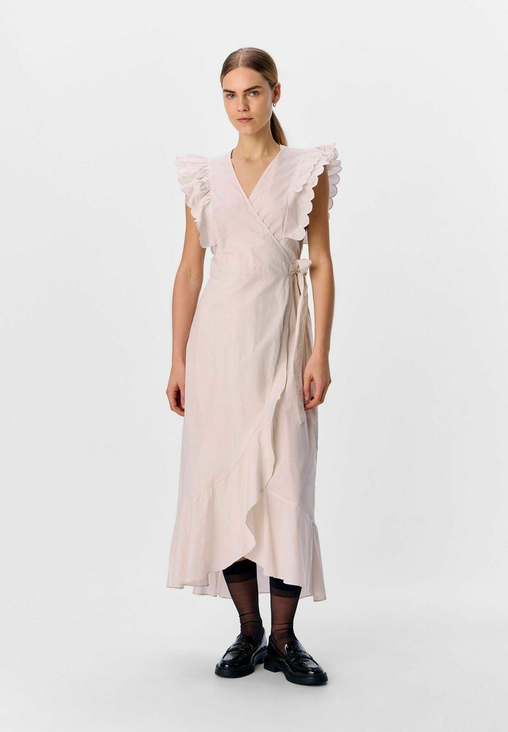 

Платье макси OBJHOPE PAPAYA Object, белый