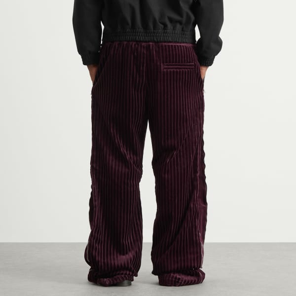 Брюки Preko с застежкой-молнией на шнурке большого размера Acne Studios, бордовый — фото 3