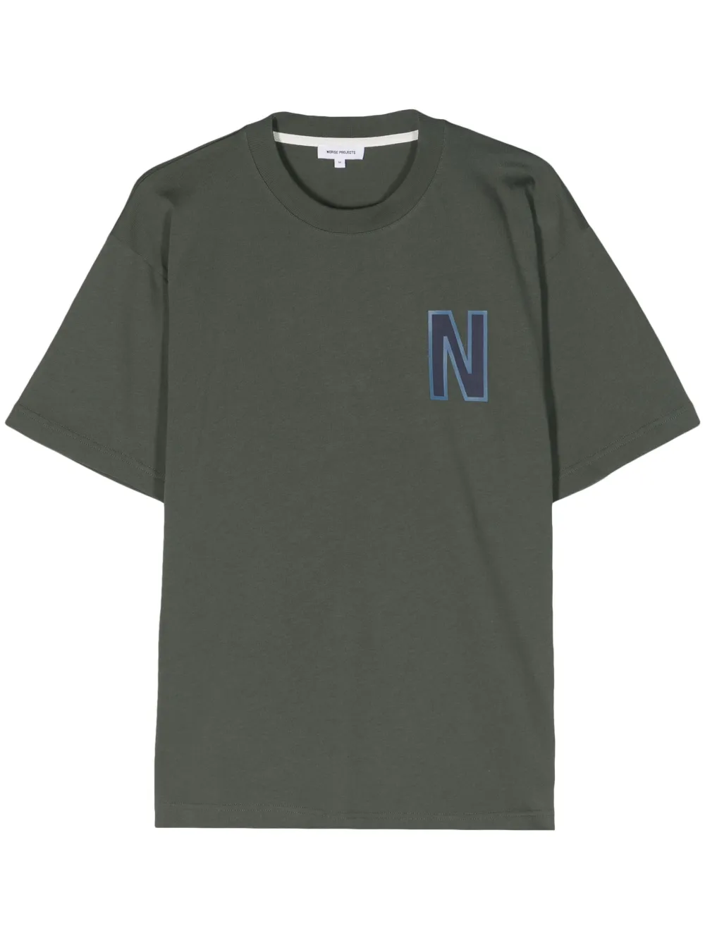 

Футболка Simon с логотипом Norse Projects, зеленый