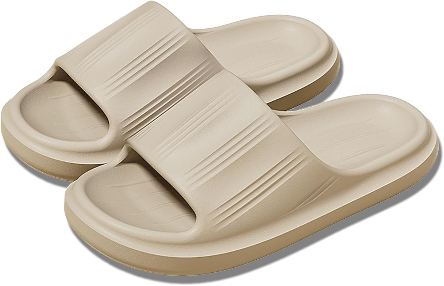 

Шлепацы LOTUSTAR для женщин и мужчин, с подушкой, противоскользящие, для ванной и душа, на платформе, из пены, для дома и улицы, хаки