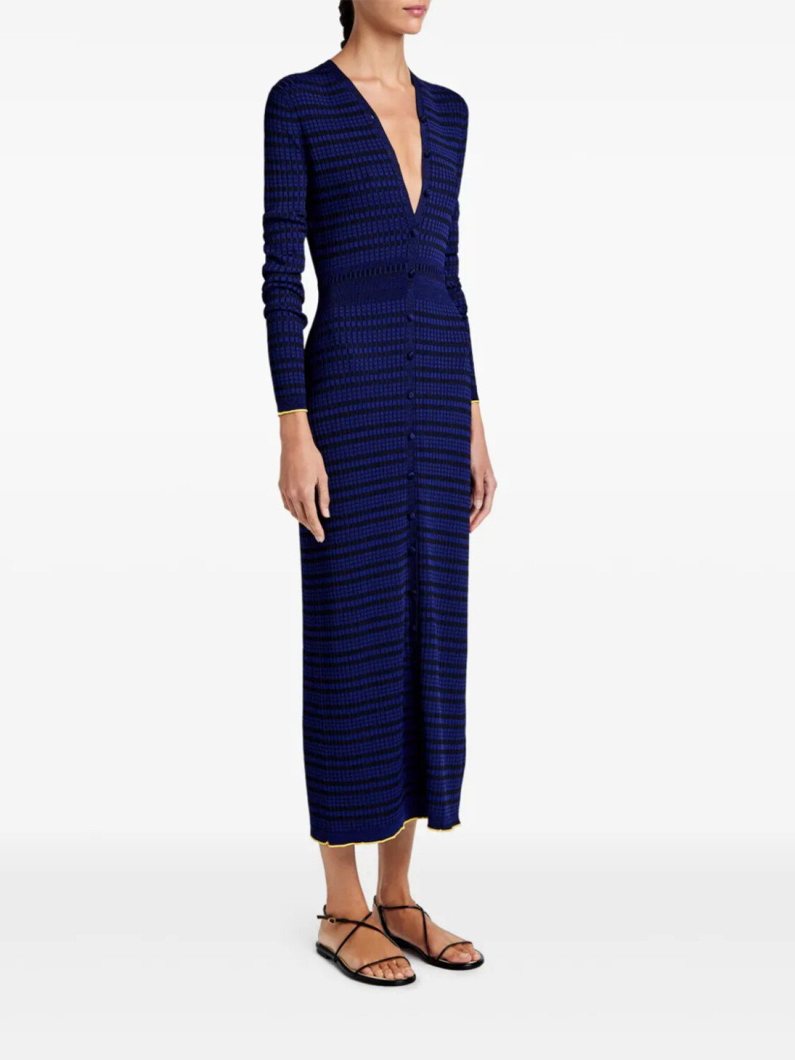 

Платье миди Proenza Schouler White Label Ivanna, синий