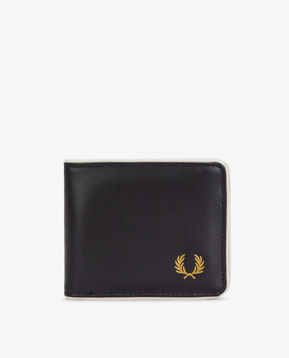 

Мужской однотонный кошелек в черном цвете Fred Perry, чёрный
