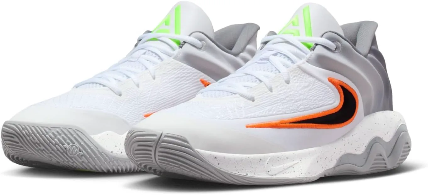 Кроссовки для баскетбола Nike Giannis Immortality 4 для взрослых унисекс, белый/черный/серый — фото 2