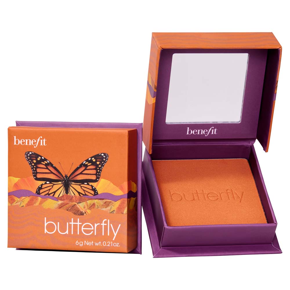 

Золотисто-Оранжевый румянец butterfly wanderful world blush powder Benefit Cosmetics, вес 6 гр.