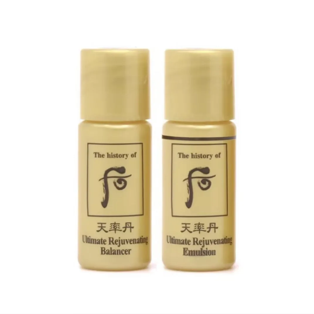 The History Of Whoo Набор пробников Sky Rate Dan And Rate увлажняющая вода 5мл*5/10 + эмульсия 5мл*5/10, Tianlv Dan Water Latex 30 Set — фото 4