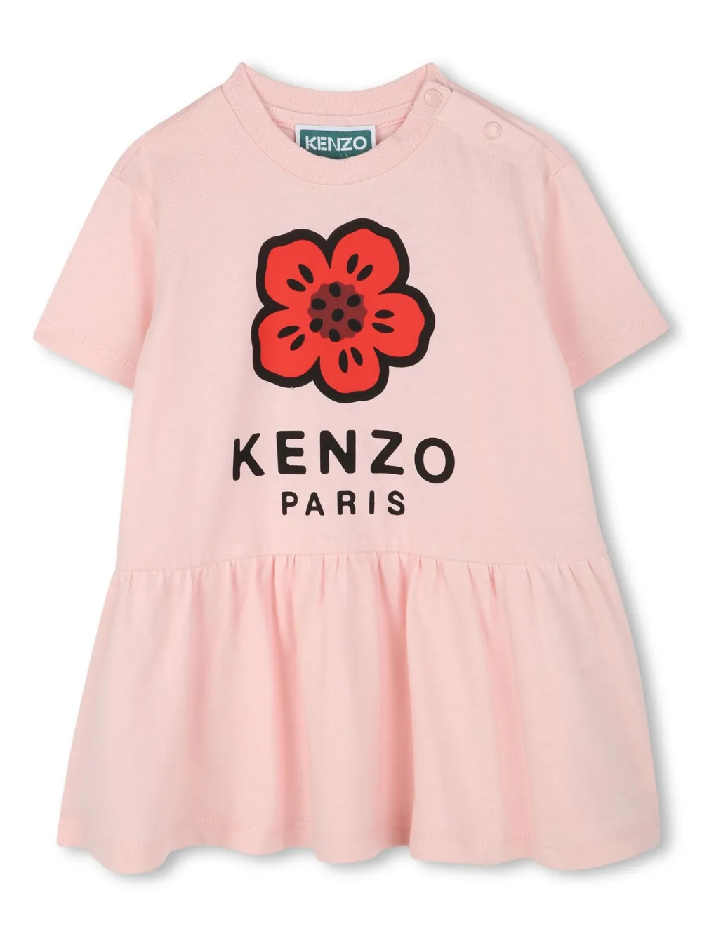 

Платье с принтом Boke Flower Kenzo Kids, розовый