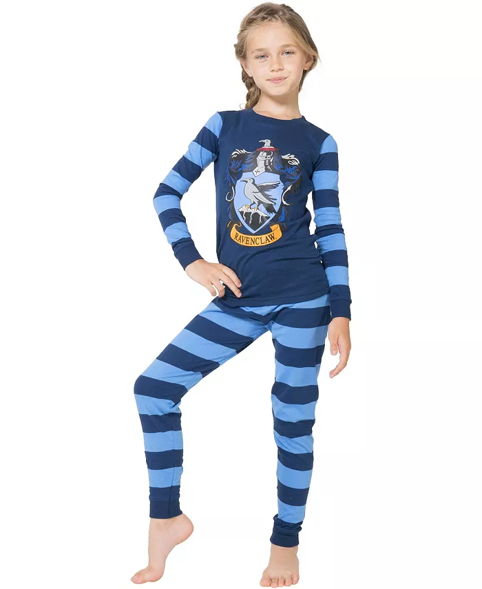 

Big Boys Intimo Hogwarts All Houses Crest облегающий комплект пижамы из 2 предметов Harry Potter, зеленый