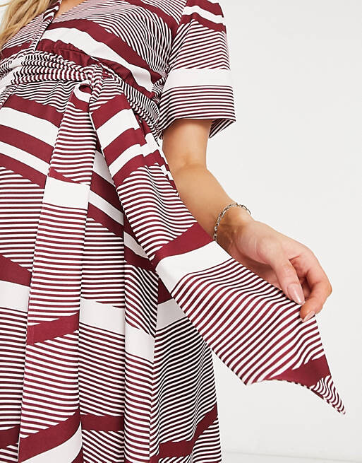 

Платье-рубашка миди с поясом и поясом ASOS DESIGN Maternity