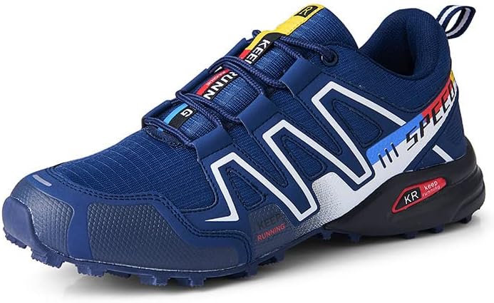 

Ботинки для походов Qacksv, Ботинки для мужчин, нескользящая спортивная обувь, широкие водные туфли с открытым носком, дышащая рабочая обувь, ботильоны, повседневная легкая обувь для походов, треккинговые ботинки для мужчин, синий