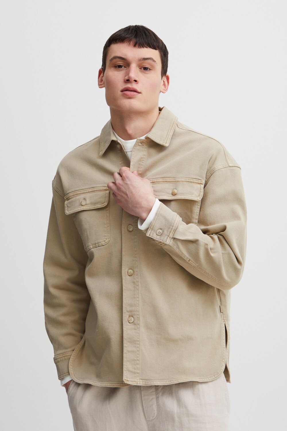 

Футболка CASUAL FRIDAY Jeanshemd CF0083 LS over 20504653, серый