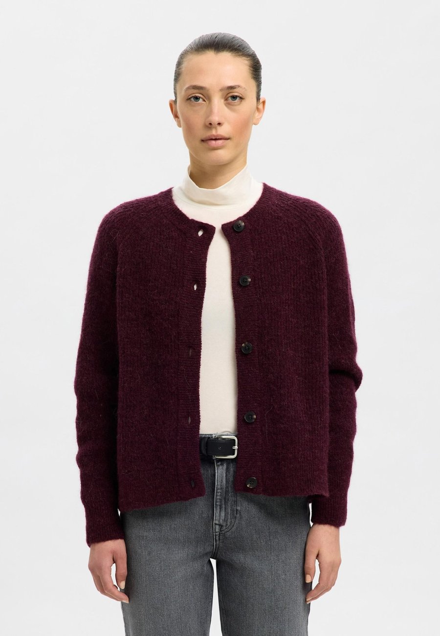 

Кардиган Selected Femme SLFLULU CARDIGAN, Fig /Brown