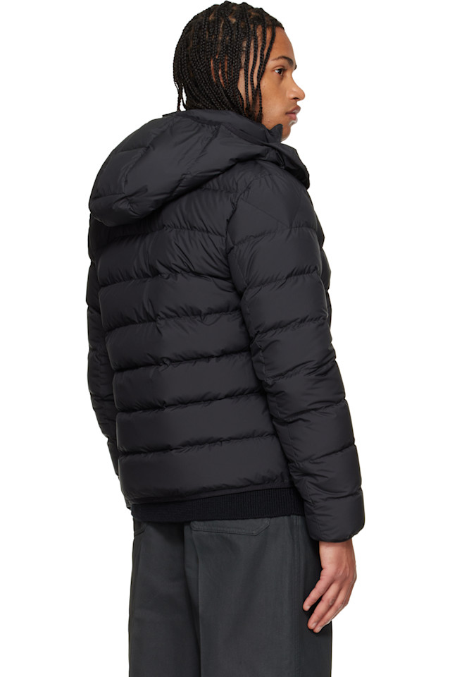 Пуховая куртка Montbrocq с капюшоном и короткими рукавами Moncler, черный — фото 3