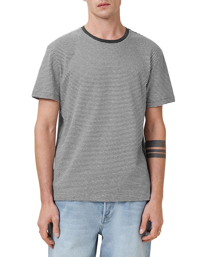 

Футболка с круглым вырезом Dillon из хлопка и льна ALLSAINTS, мультиколор