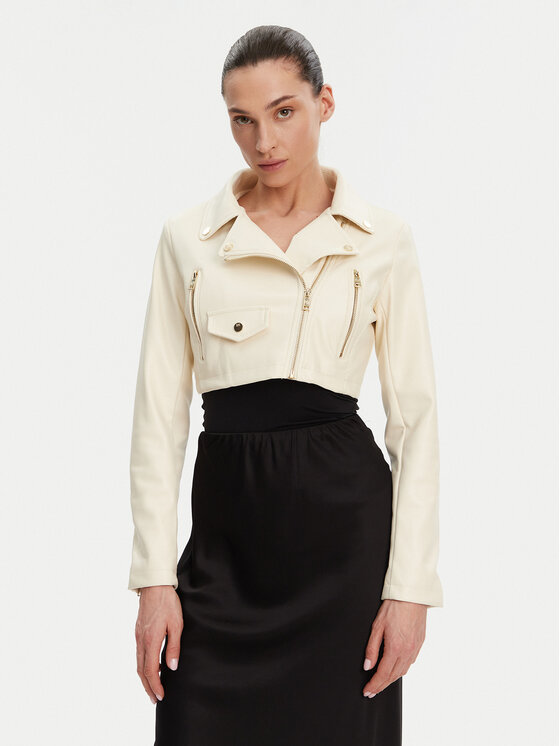 

Куртка из искусственной кожи прямого кроя CFC0119617003 Rinascimento, бежевый