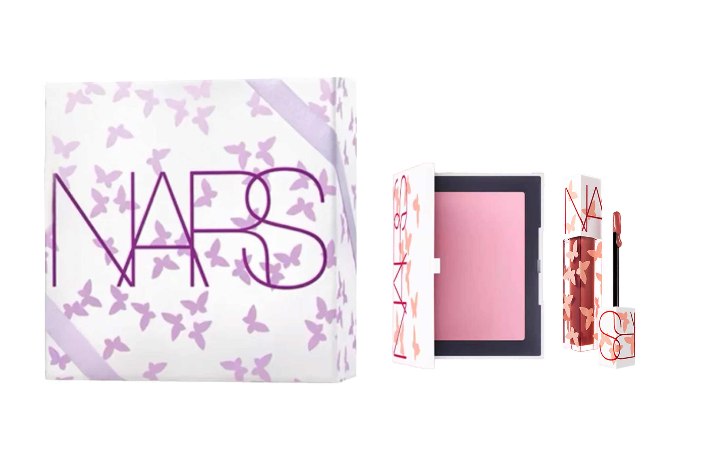 

Тени для век бальзам для губ набор косметики легко растушевывается стойкий 5,7 мл+4,8 г NARS