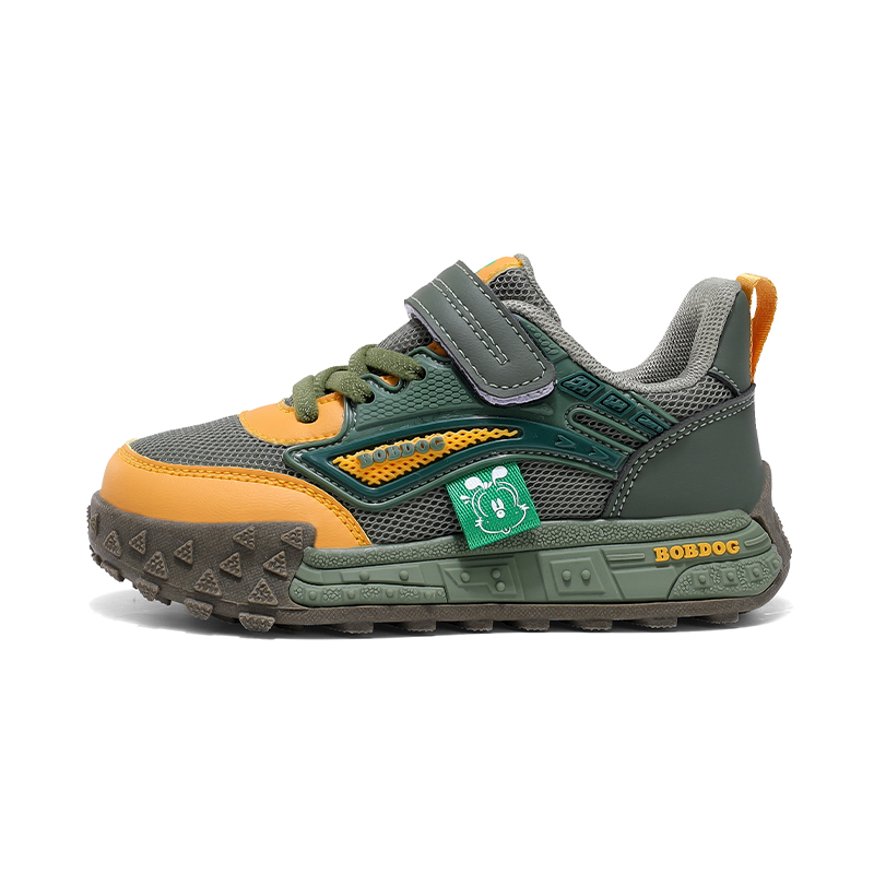 

Кроссовки для бега для детей, нескользящие, с защитой от ударов, износостойкие, водонепроницаемые и дышащие BOBDOG, зеленый