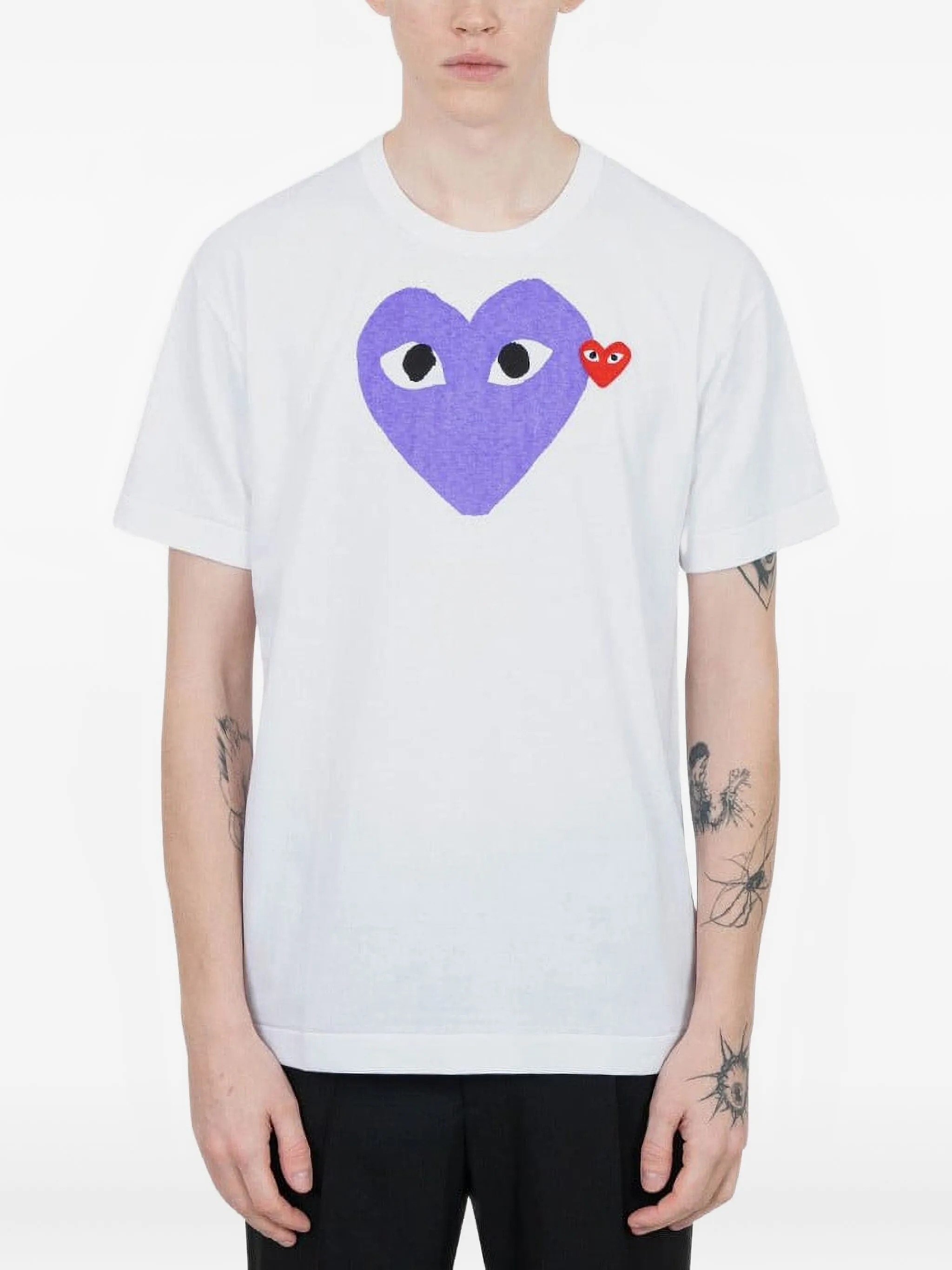 

Футболка с детализированным логотипом Comme Des Garçons Play, белый