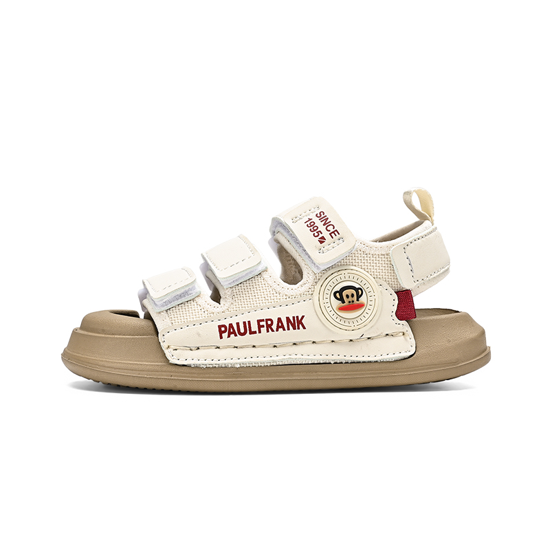 

Детские сандалии Slip Resistant Anti Kick Abrasion Resistant Kids' PAUL FRANK, цвет экрю хаки