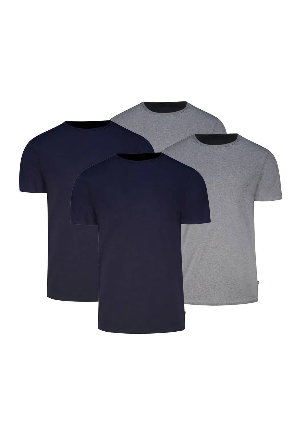 Футболка из хлопка с эластаном Levi's, navy/grey melange