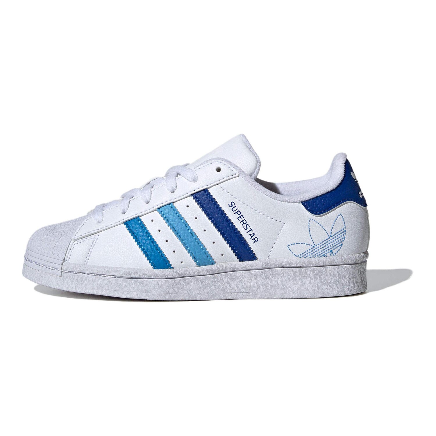 

Обувь для скейтбординга Superstar Kids Adidas Originals, белый/голубой
