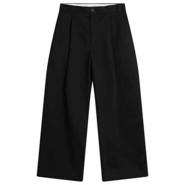 

Пышные хлопковые брюки-плиссе Sorte Studio Nicholson, черный