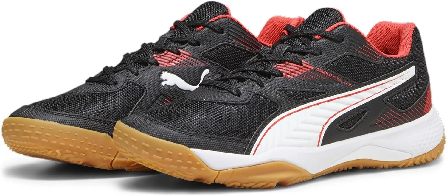 Мужские кроссовки Puma Solarflash II для игр летом, белый/черный/красный
