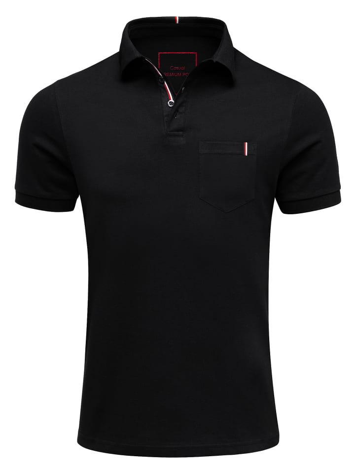 

Футболка поло Amaci&Sons, черный