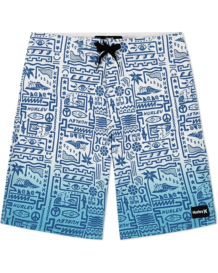 Детские шорты Squiggle Board Shorts (для малышей) Hurley Kids, Harbor Green