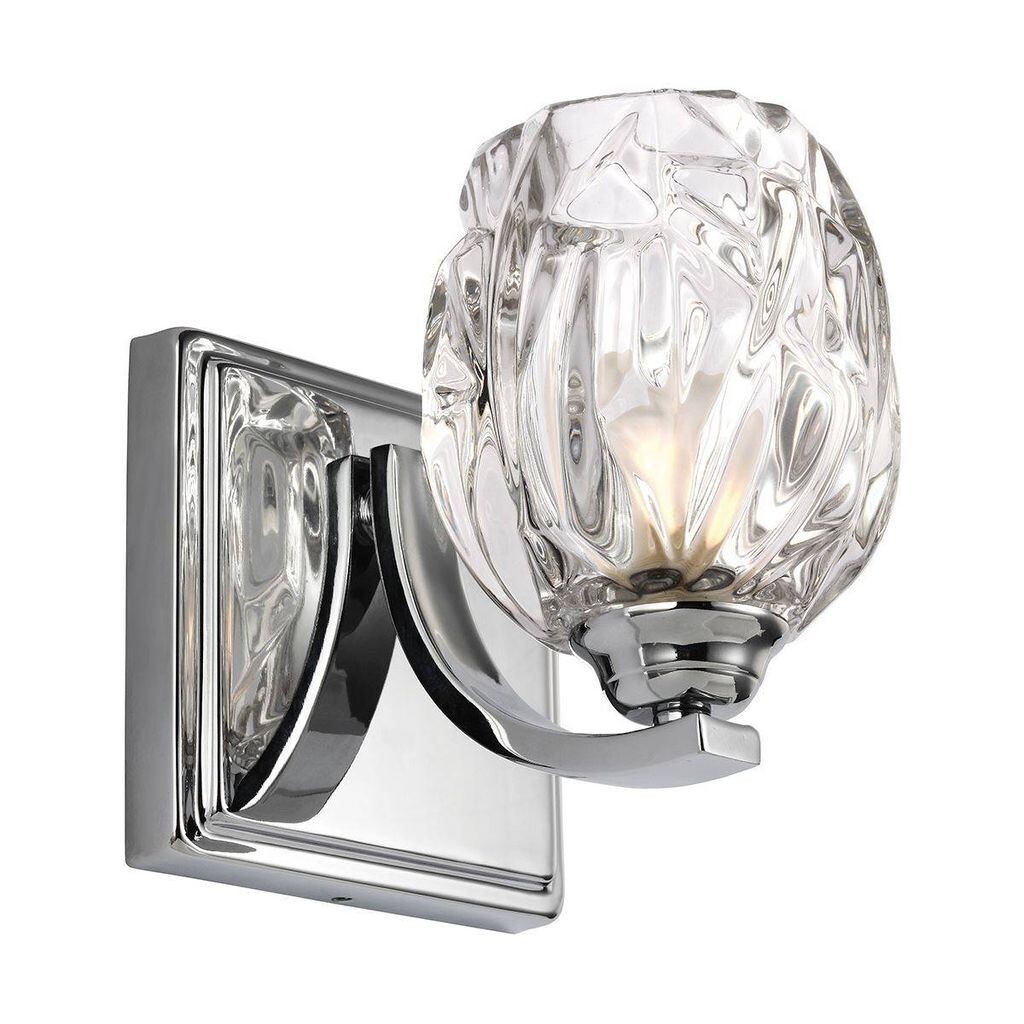 

Настенный светильник Kalli, IP44, стекло и полированный хром, светодиод Elstead Lighting