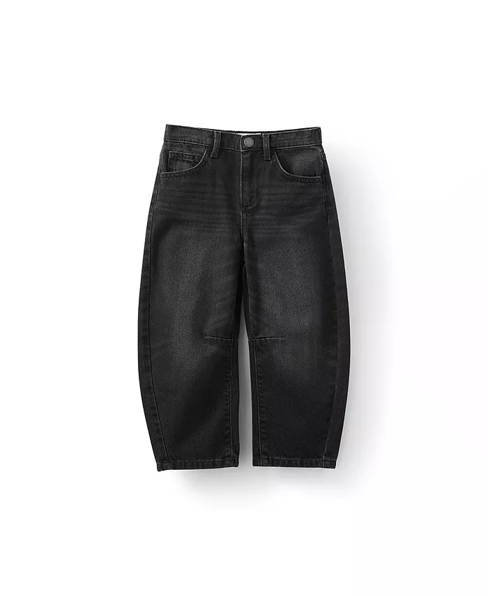 

Джинсы с расклешенными штанинами для мальчиков Unisex Barrel Leg Denim Jean COTTON ON, черный