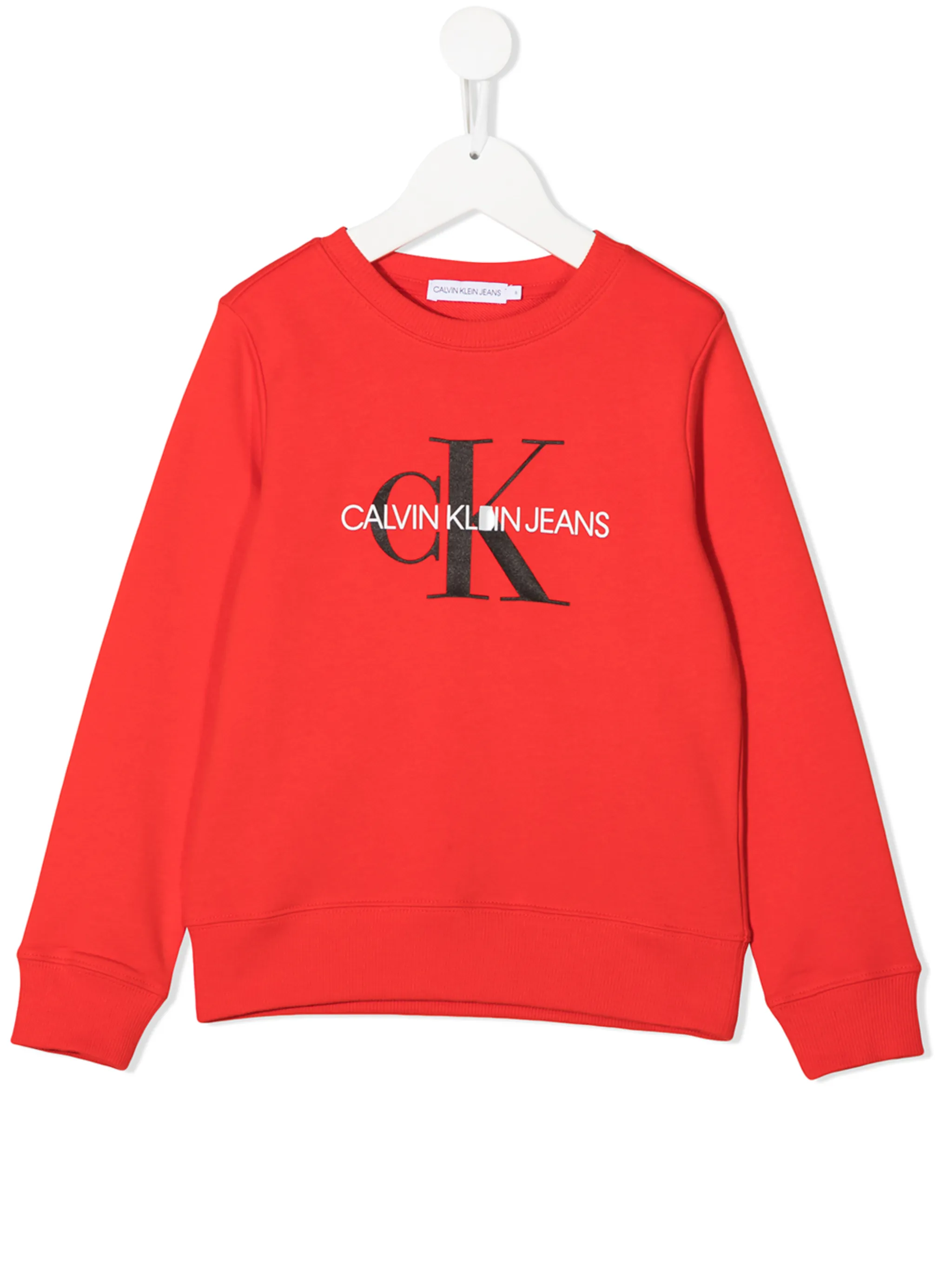 

Толстовка с логотипом Calvin Klein Kids, красный