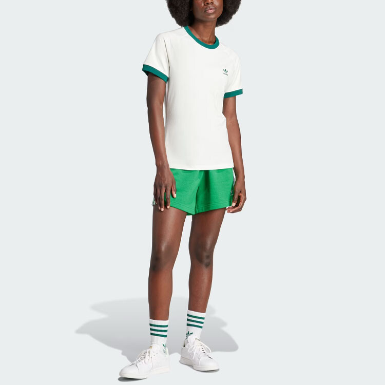 Футболка Adidas Originals VRCT Graphic, белый/зеленый — фото 4