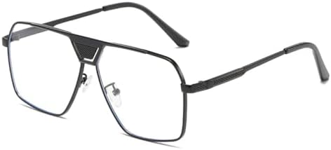 

2027 Прямоугольные солнцезащитные очки, модные для женщин, винтажные квадратные металлические солнцезащитные очки для улицы, защита от УФ-излучения UV400 MTZJH, Black Clear