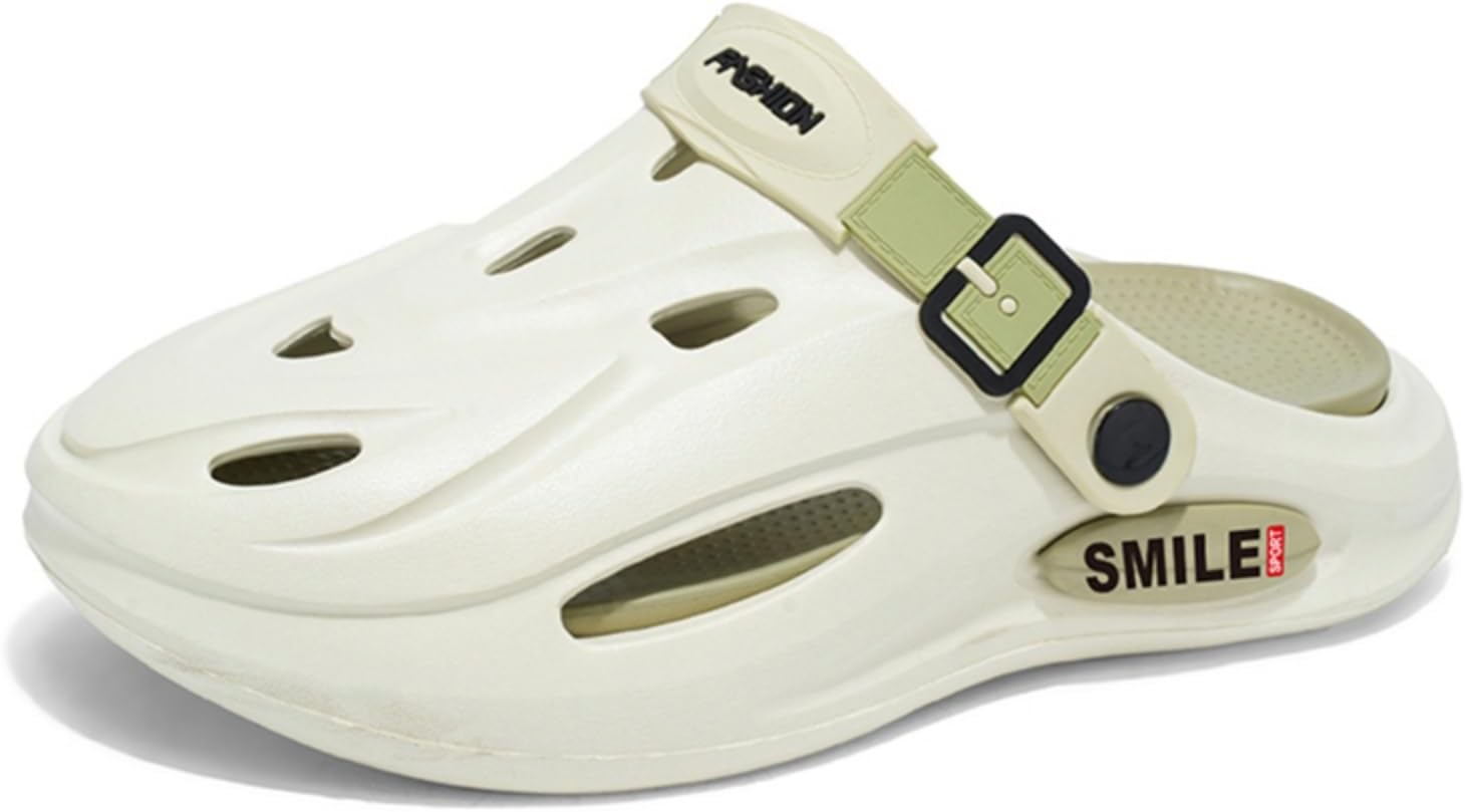 

Модные комфортные сабо на платформе для мужчин, из материала EVA, высота 4 см - увеличивающие рост, Шлепацы, повседневные тапочки, пляжная обувь, стильные сандалии Khwfjas, зеленый