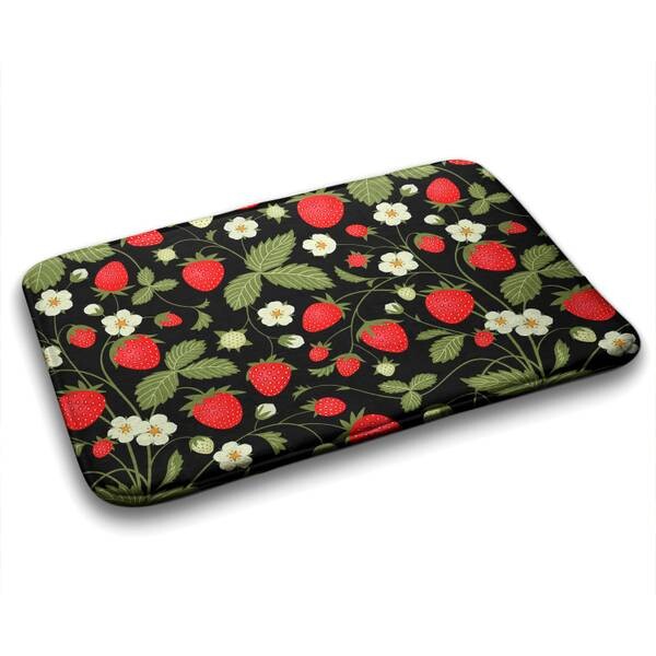 

Коврик для ванной Tulup Erdbeeren, 75x1x75 см, красный