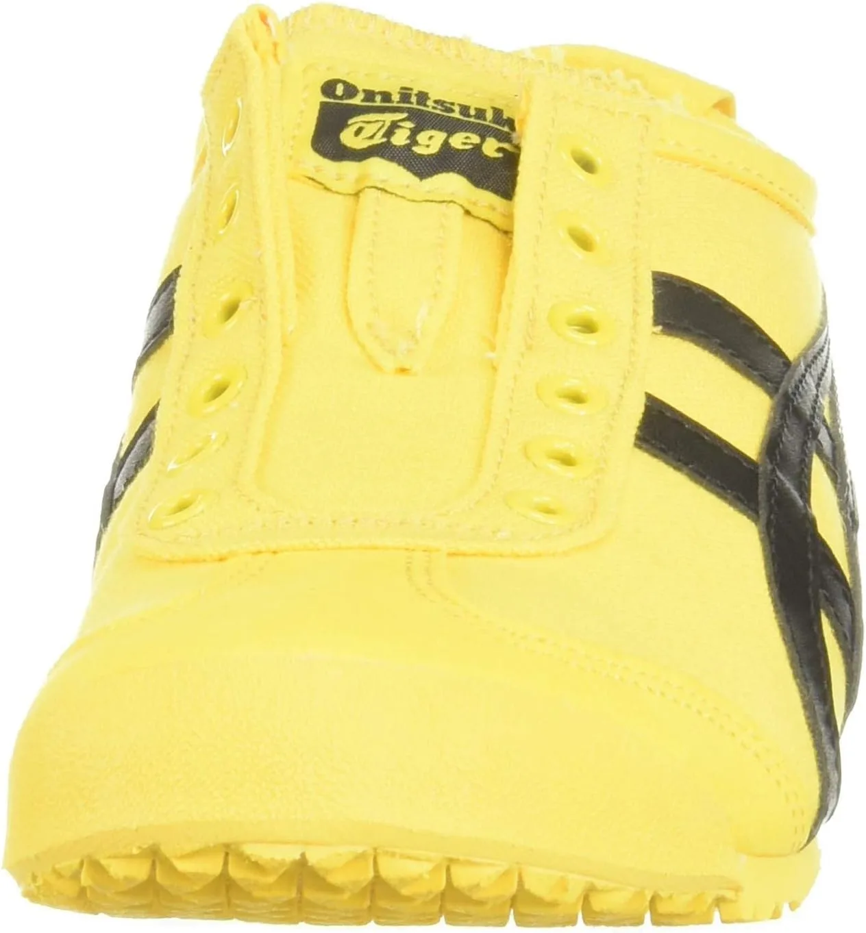 Спортивные кроссовки на шнуровке Onitsuka Tiger Unisex Adult Mexico 66 Vulc Su Asics, черный/желтый — фото 2