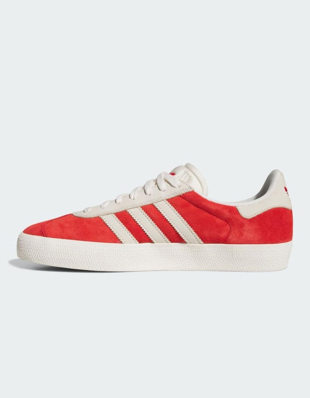 Мужские кроссовки adidas Gazelle Adv на шнуровке - красные — фото 3